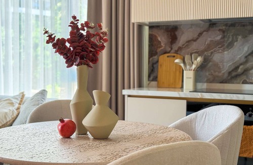 Alanya Apartment | 1+1 Qoople Excellence A-14 apartment in a new residence with AC and gym access