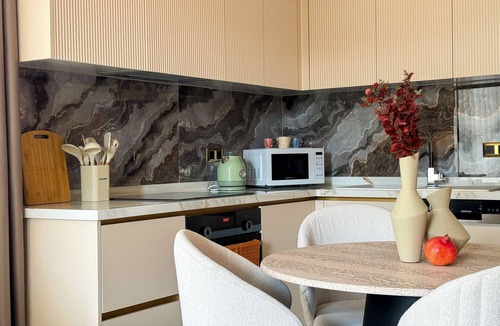 Alanya Apartment | 1+1 Qoople Excellence A-14 apartment in a new residence with AC and gym access