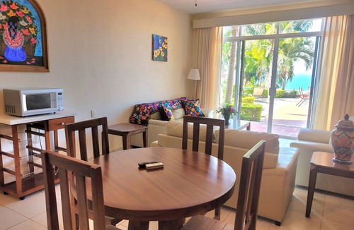 Chacala Condo | 1-Bedroom, Poolside, Ocean View Condo 107 at Vista Encantada's Jungle Paradise!