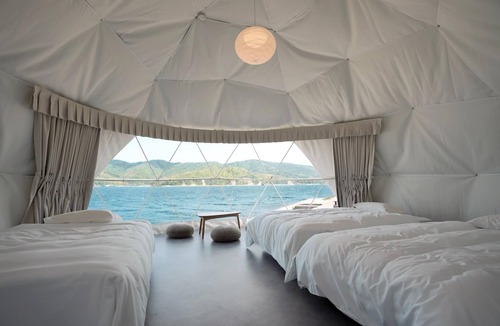 Ama RV Rental | 1 Geodome Seaside Site DinnerBreakfast Includ/Oki County Shimane