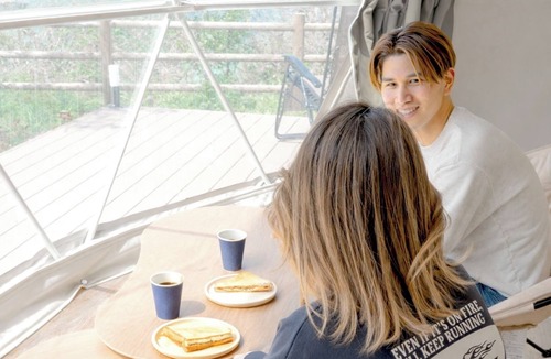 Ama RV Rental | 1 Oki Dome mountain side site with breakfast i/Oki County Shimane