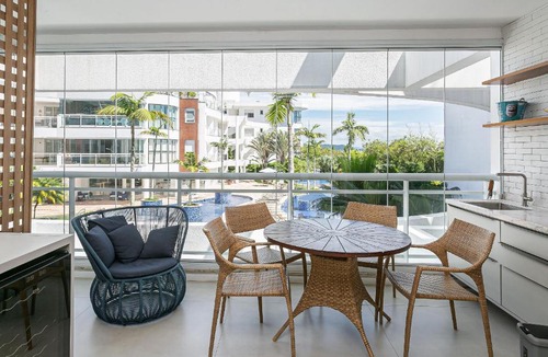 Ponta das Canas Apartment | 100m from beach | 3 suites | Barbecue area #CHA17