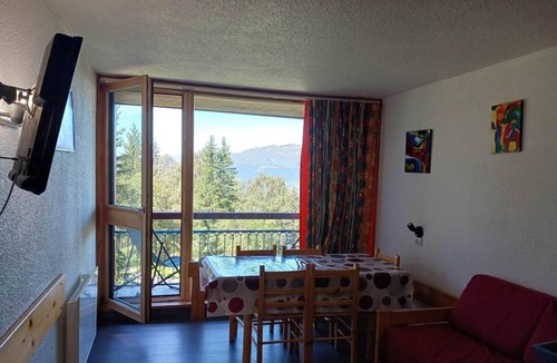 Arc-1800 Apartment | 100m from resort center, 8th floor, view mountain, balcony, tv, 30m², Les Arcs