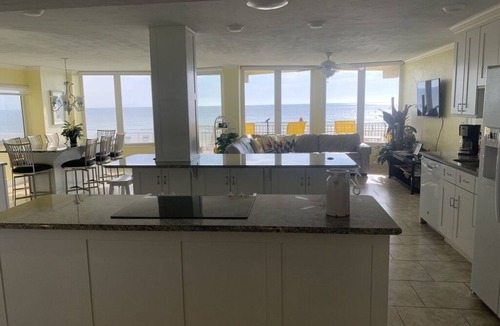 Daytona Beach Shores Condo | #101 First Floor, Direct Ocean Front, 3 King Beds, 3 Full Baths, Laundry #20 dog