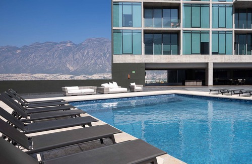 Monterrey Apartment | 17th-Floor Mountain Views, Rooftop Pool & Gym