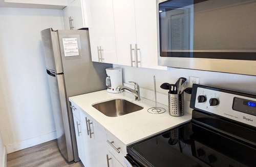 Deerfield Beach Apartment | 1BR Beach Walk With Pool 201 | Sleeps up to 4