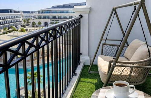 Al Barsha Apartment | 1BR Private Lagoon Resort Escape & Sunset Balcony By Green Sky Holiday Homes