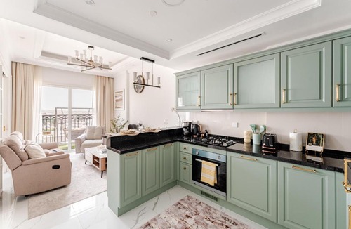 Al Barsha Apartment | 1BR Private Lagoon Resort Escape & Sunset Balcony By Green Sky Holiday Homes