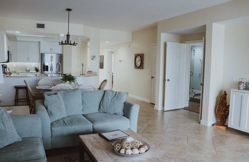Vanderbilt Beach Condo | 1st Floor Condo Direct Bay/Gulf Beach Views! Steps To Beach!