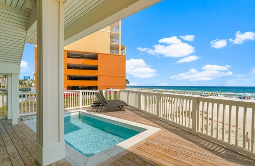 West Panama City Beach House | 2 Beachfront Homes - Whale Rested Family - 2 Private Pools, Sleeps 24