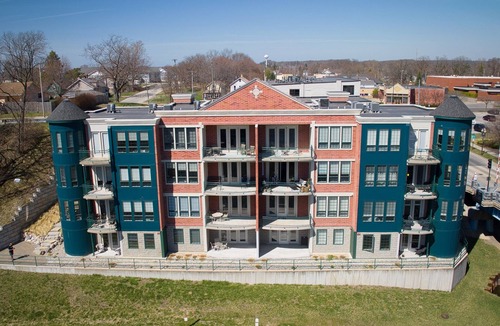 Manistee Condo | 2 bedroom Downtown Condo on the River Channel