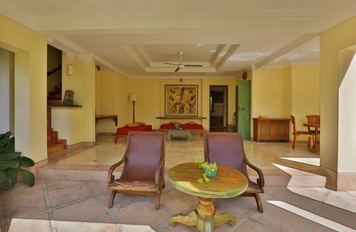 Denpasar Timur Villa | 2 bedroom villa, open-air living room overlooking the grounds and paddy fields