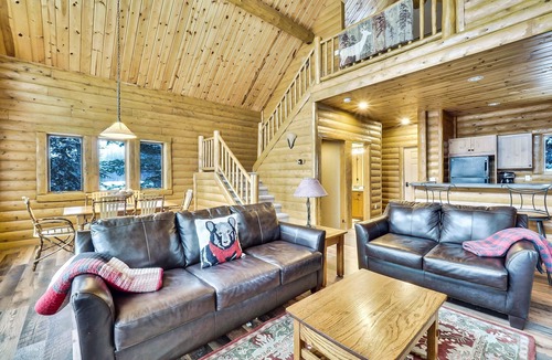 Boyne City Cabin | 2 Bedroom with an enclosed loft! Mountain Cabin 801 Sleeps 8