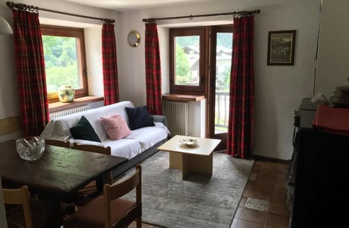 Pallusieux Apartment | 2 bedrooms chalet apartment with 2 bathrooms, terrace, garden and Mt. Blanc view