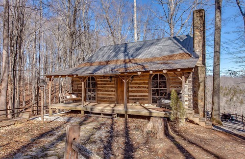 Sparta Cabin | 2 Cabins + Treehouse 50 acres, FirePit, Sauna, Cold Plunge, Hot Tub, Petting Zoo