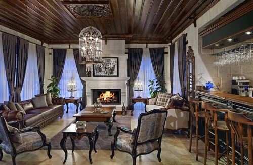 Mustafapasa Hotel | 2 Cave Suites Overlooking Seraphim’s Lush, Peaceful Garden, Pool and Dining!