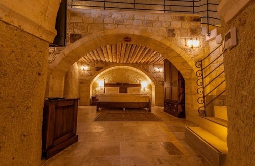 Mustafapasa Hotel | 2 Cave Suites Overlooking Seraphim’s Lush, Peaceful Garden, Pool and Dining!