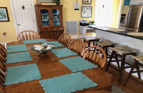 Edisto Island House | 2 Family House Steps from Beach; 2 Master Bedrooms; Beach and Bike Equipment too