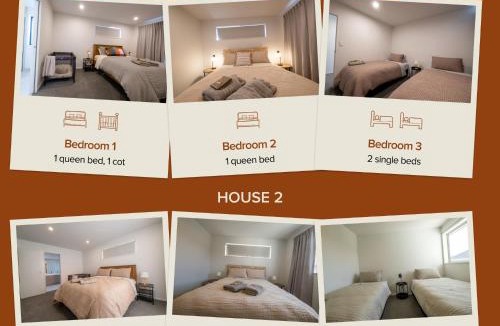 Prebbleton House | 2 Houses side by side with Games Rooms Walking distance to shops and restaurants