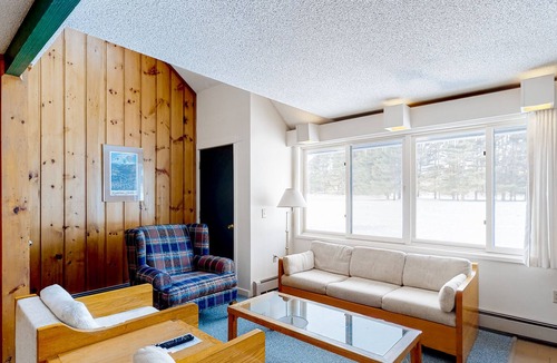 Stowe Area Condo | 2-Story Golf Course Front Condo w/Gas Fireplace, Shared Pool, Hot Tub, Game Room