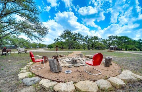Johnson City Apartment | 2 Studio Cabins! Hill Country Escape w/Fire Pit