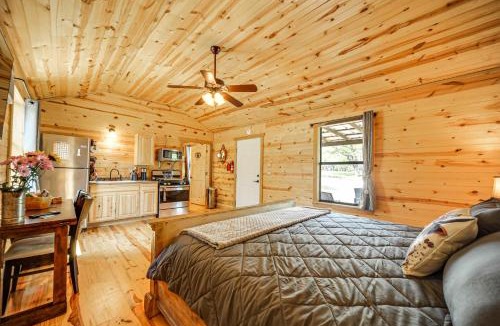 Johnson City Apartment | 2 Studio Cabins! Hill Country Escape w/Fire Pit