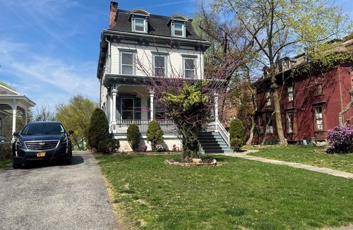 Poughkeepsie Apartment | 2Br Private Victorian Apartment in City Location on Half Acre Sleeps 5