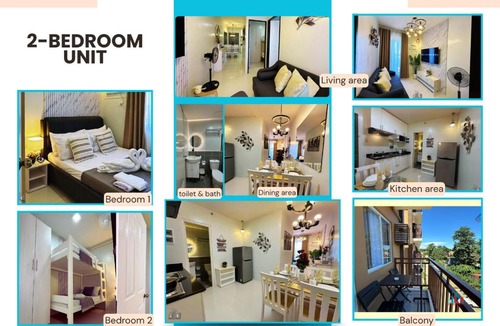 Puerto Princesa City Centre Apartment | 2BR Resort-type Condo at Palawan Near City Center, FREE Pool, FREE Gym, FREE Parking - B2 5KunziteA