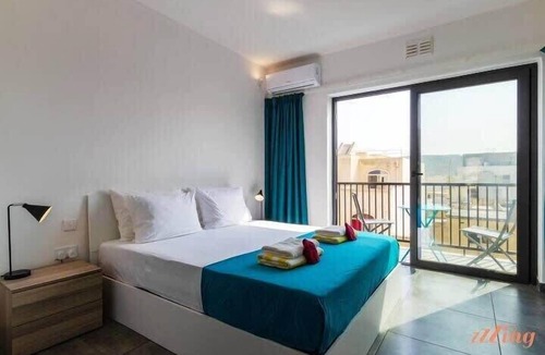 Marsalforn Apartment | 2BR with Distant Sea and Country Views in Gozo