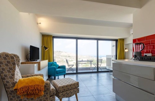 Marsalforn Apartment | 2BR with Distant Sea and Country Views in Gozo