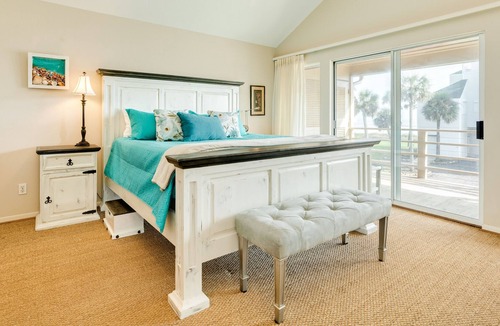 Indian Beach House | 2nd Row Beachside - Great Gulf Views, Huge Patio w/ Hot Tub & TV, Dog Friendly