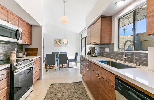 Sonora Sunrise Condo | 3/2 Fully Renovated Single Story Condo Steps from Smoketree Shopping Centers