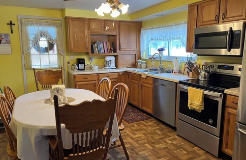 Mount Pleasant House | 3-bd home in Mt.Pleasant; child/pet friendly; festivals, biking, skiing nearby.