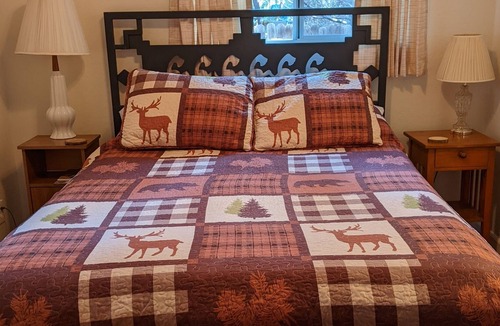 Pine Cabin | 3 Bdrm Pet Friendly Cabin, King Bed, AC, Walking distance to Pine attractions 🌲