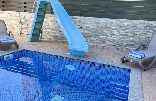 Protaras Villa | 3 Bed Villa, private pool with slide, great location, sea across rd, near beach