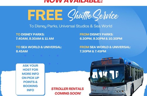 Florida Central Atlantic Coast Apartment | 3 beds DisneyFree Shuttle