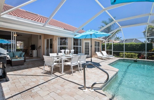 Central Naples House | 3 BR, 2 BA Home, Private Pool. Gated Community has Pickleball, Tennis, V-ball