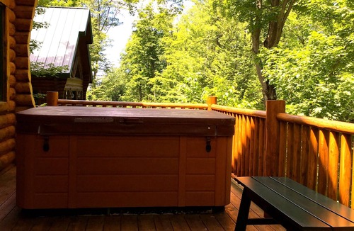 Boyne City Cabin | 3 BR - Custom Mountain Log Cabin, Private Rustic Retreat, Sleeps 9 . Book now!