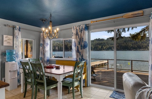 Olympia Cabin | 3 Level Lakefront Cabin - Decks, Dock, BBQ & Views