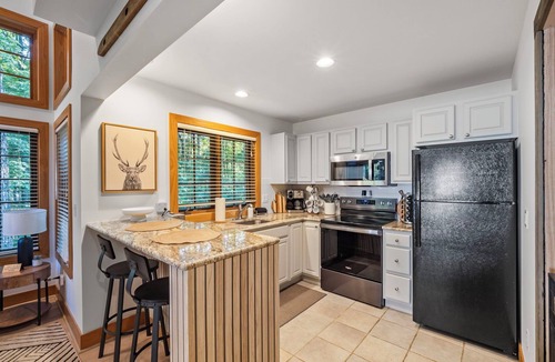 Boyne Falls Condo | 376 Disciples Village | Game Room | Fireplace | Walking Distance to Slopes!