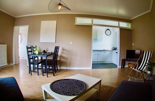 Parame Apartment | 38m2 studio with balcony next to Rochebonne beach in St Malo, Brittany