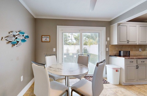 Indialantic House | 3BR/1.5BA Indialantic Duplex: Pet-Friendly Fenced Yard, Walk to Beach, Wet Bar & Private Balcony