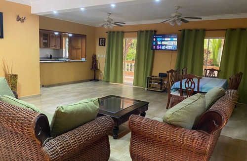El Batey Villa | 4 bedroom villa, security, private pool, ocean view. Free, guarded parking.