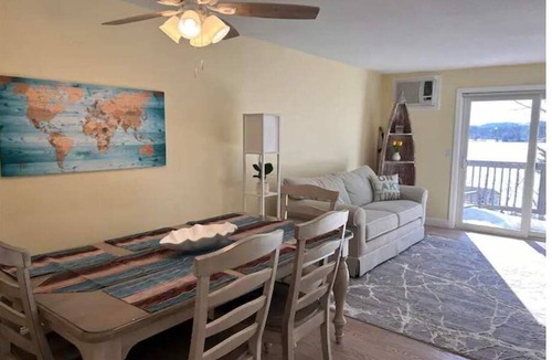 Laconia House | 4-Season Lake Winni Townhome + Dock, Pool, Hiking + Slopes + Sleeps 7
