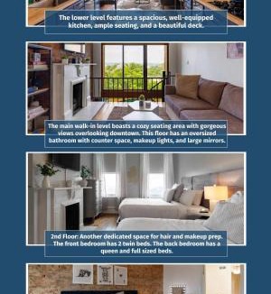 Mount Adams House | 4BR Bridal, Group Retreat - Walkable - Skyline Views
