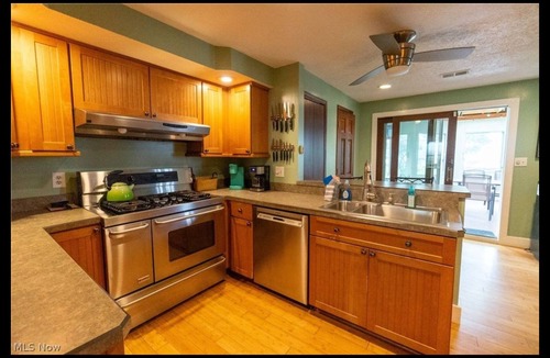 Mitiwanga Cottage | 4BR Lakefront Getaway! Sunset Views, Private Community Beach, Cozy Back Porch
