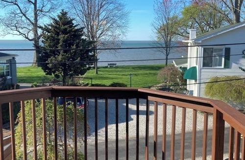 Mitiwanga Cottage | 4BR Lakefront Getaway! Sunset Views, Private Community Beach, Cozy Back Porch