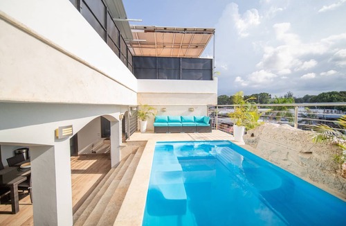 El Batey Apartment | 4br Penthouse With Rooftop Pool In Sosua Strip!