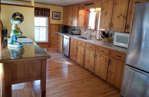 North Sebago House | 5 bdrm Lakefront, Sebago Lake,100ft of Sandy Beach, Winter seasonal rates avail.