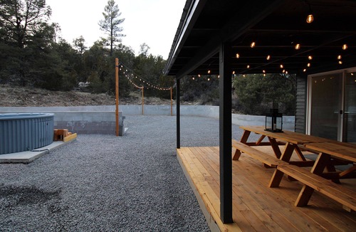 Overgaard Cabin | 5 private acres, hot tub, fire-pit, Sitgreaves National Forest direct access